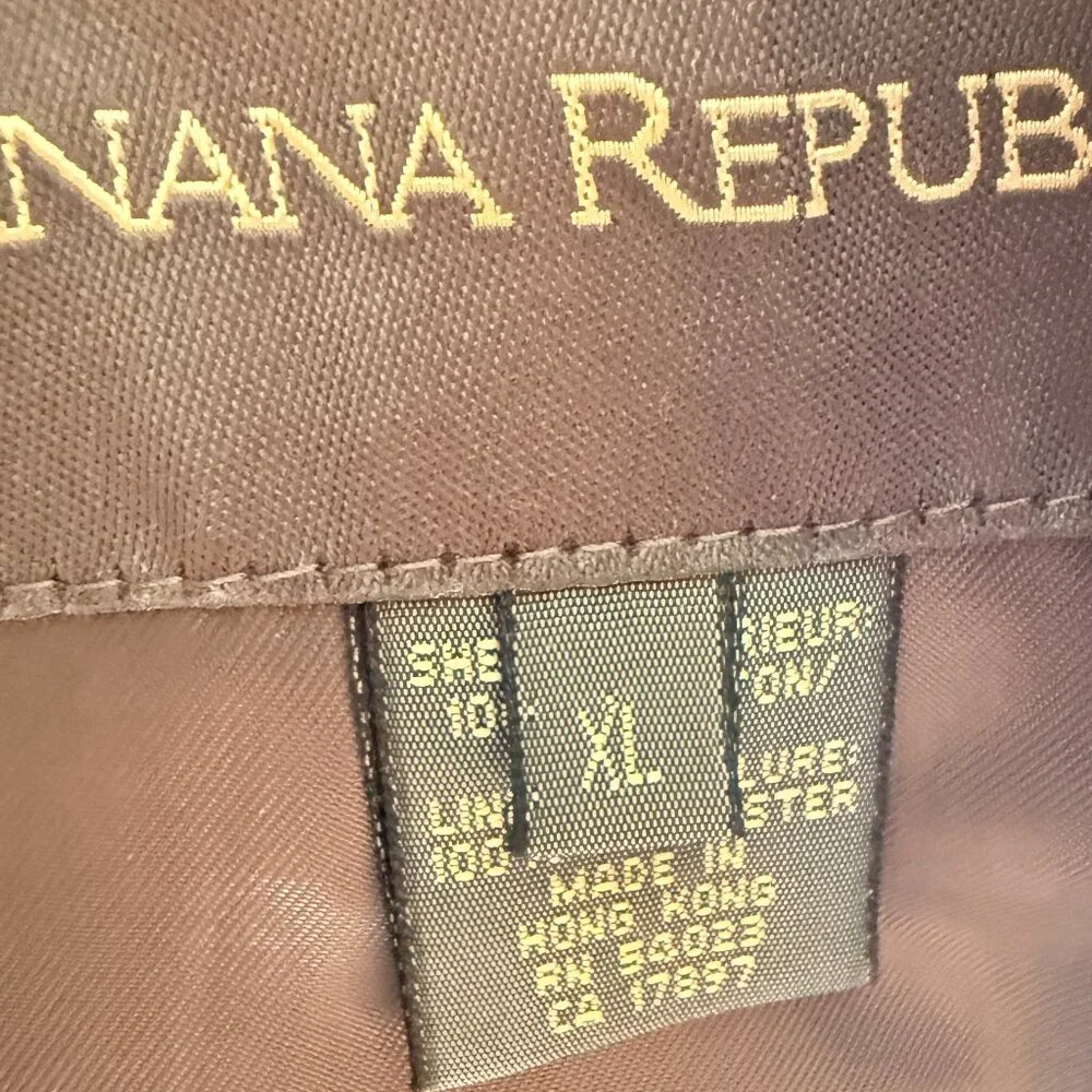 Vintage Banana Republic Men's Navy Button-Down Chestfield Coat